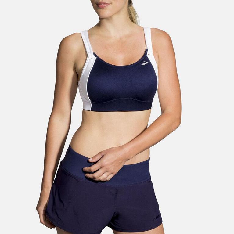 Brooks FIONA SPORTS Running Bra Womens Online - Blue (CWP629135)